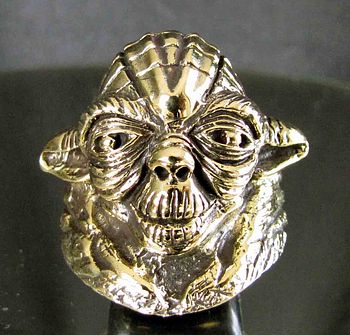 Bronze Ring Star Wars Yoda Jedi Meister Krieg Der Sterne Swissringshop